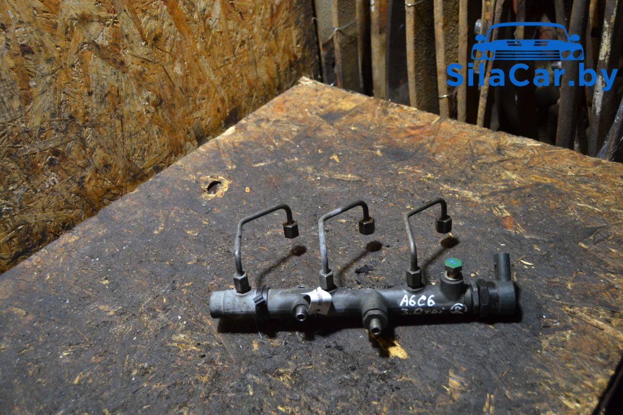 топливная рампа Audi A6 4F/C6 2007, 3.0 л., дизель, седан, 0281002665, 059130090J - фото №1