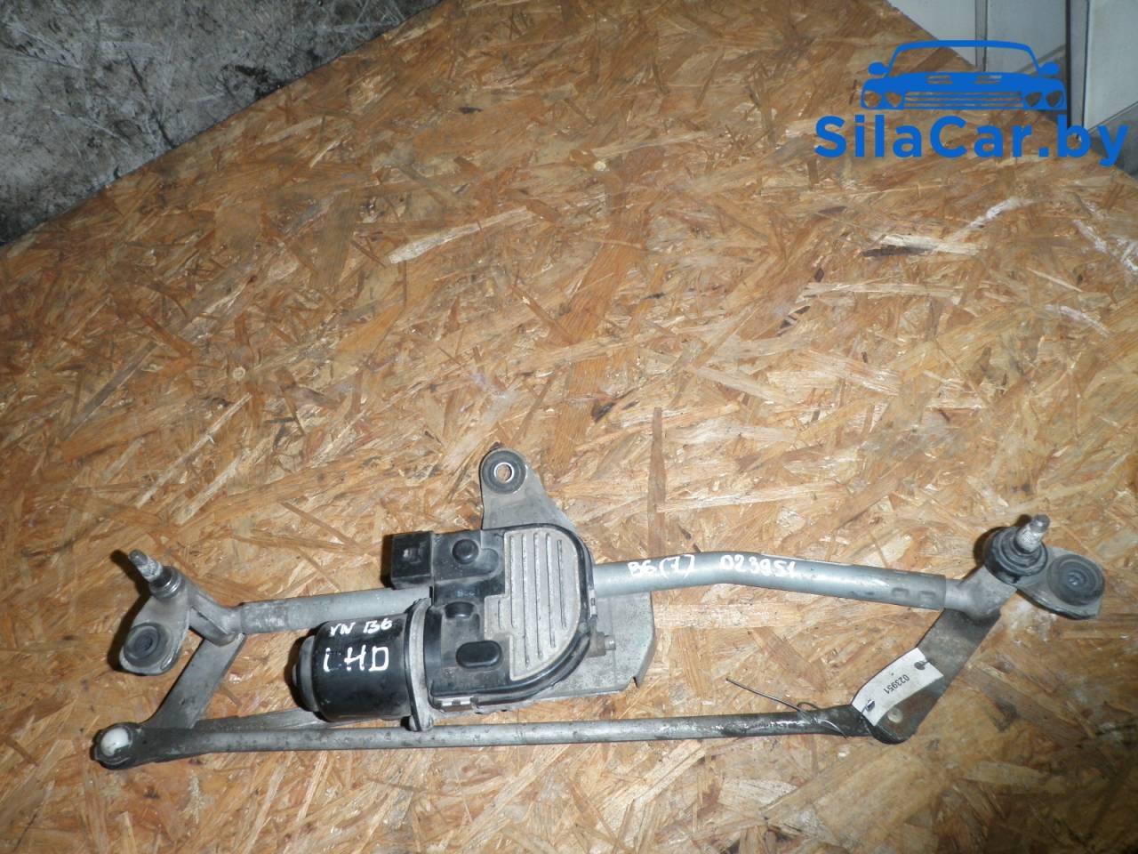 механизм стеклоочистителя (трапеция дворников) Volkswagen Passat B6 (2005 - 2010), 2.0 л., дизель, 3C1955023B - фото №1