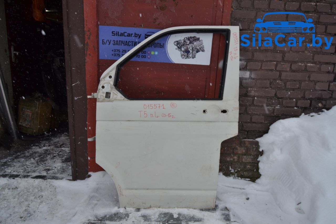 дверь передняя левая Volkswagen Transporter T5 2007, 2.5 л., дизель - фото №1