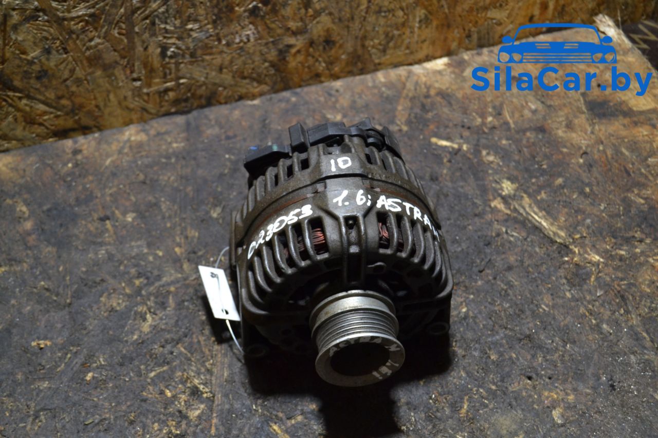 генератор Opel Astra H (2004 - 2007), 1.6 л., бензин, МКПП, 0124425020 - фото №1
