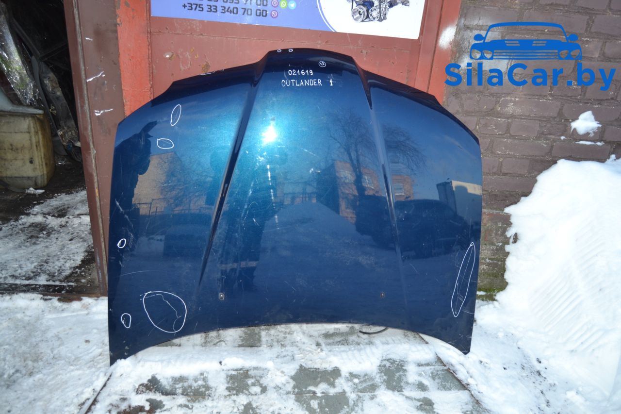 капот Mitsubishi Outlander 1 поколение 2004 - фото №1