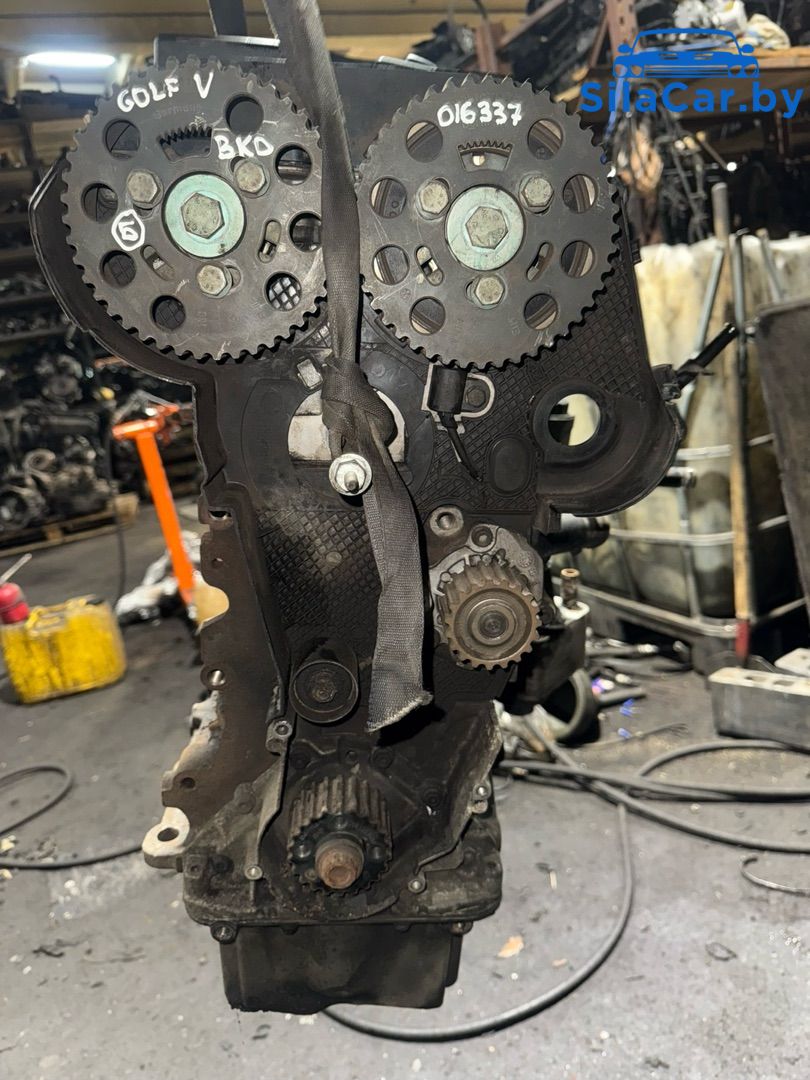 двигатель Volkswagen Passat B6 2008, 2.0 л., TDi, BKD, дизель, BKD - фото №1