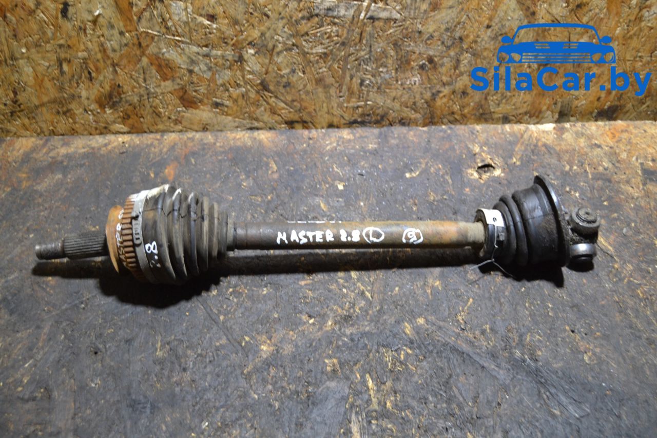 полуось передняя левая (приводной вал, ШРУС) Renault Master 2 поколение 2000, 2.8 л., дизель - фото №1