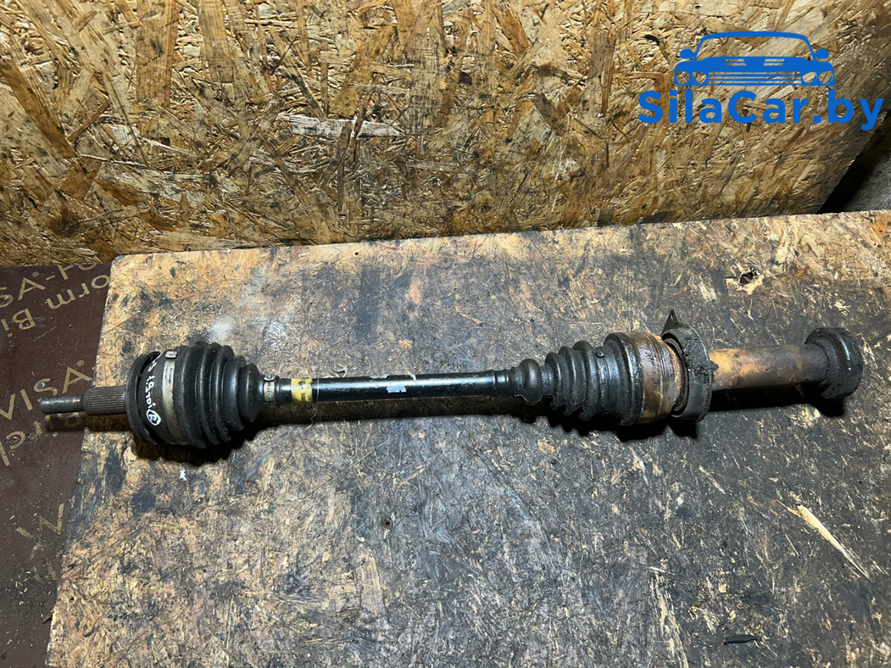 полуось передняя правая (приводной вал, ШРУС) Volkswagen Transporter T5 2007, 1.9 л., AXB, дизель, МКПП - фото №1