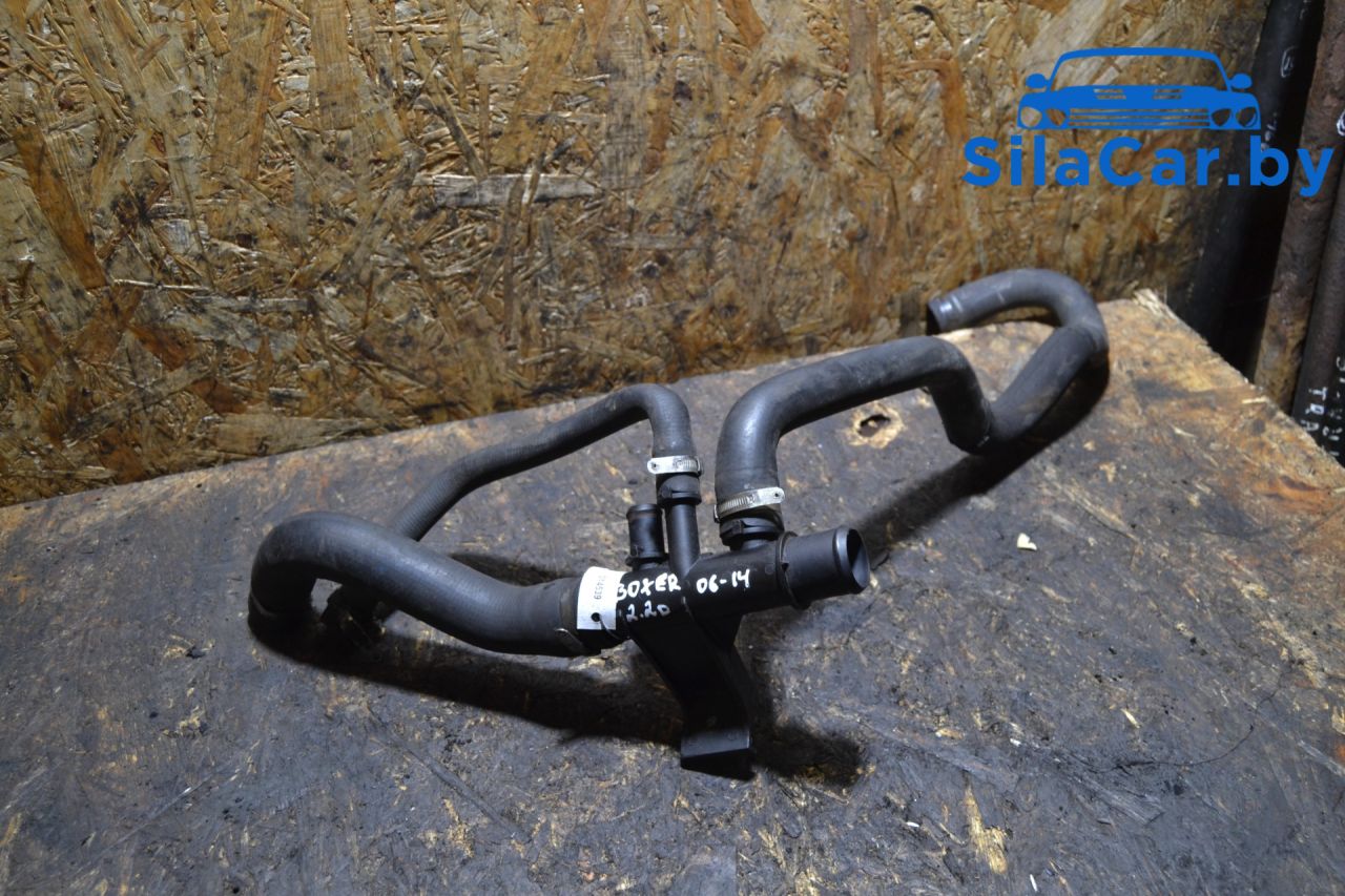 фланец (тройник) системы охлаждения Peugeot Boxer 2 поколение 2008, 2.2 л., дизель - фото №1