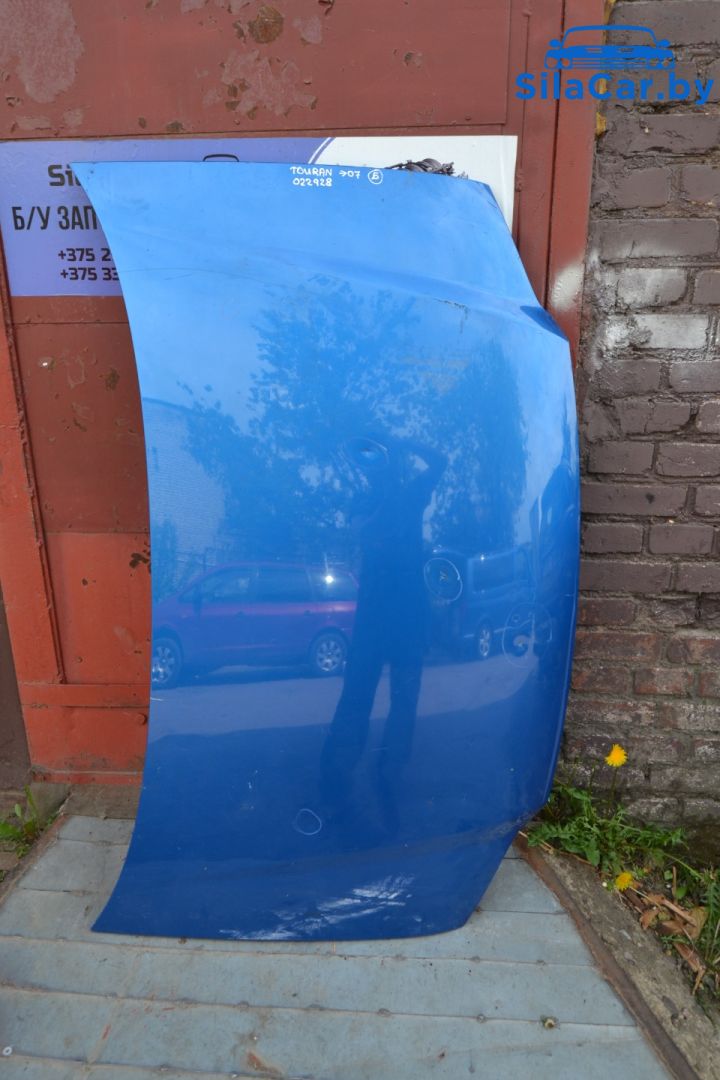 капот Volkswagen Touran 1 поколение (2003 - 2006), 1.9 л., дизель - фото №1