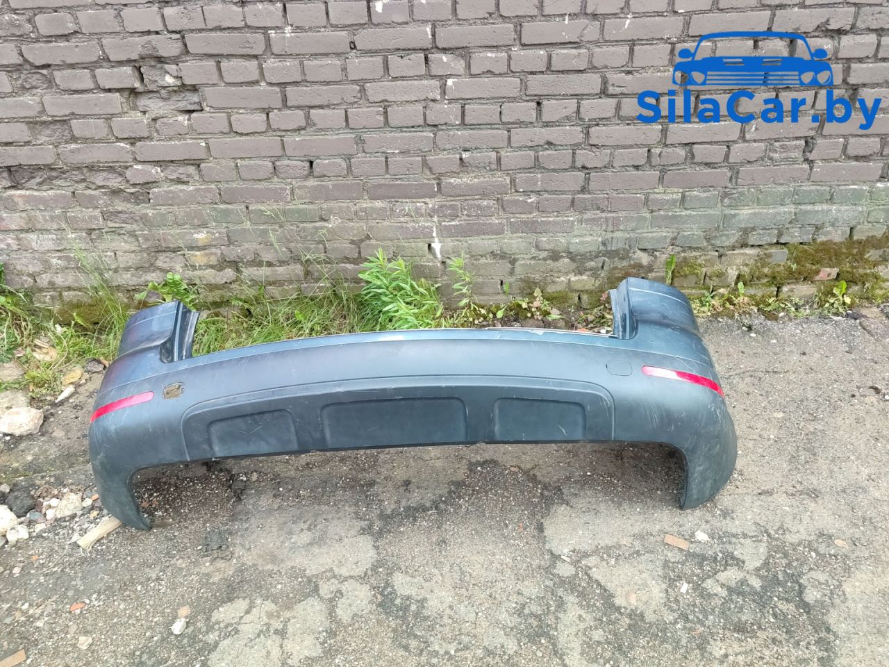 бампер задний Volkswagen Touareg 1 поколение 2005, АКПП - фото №1