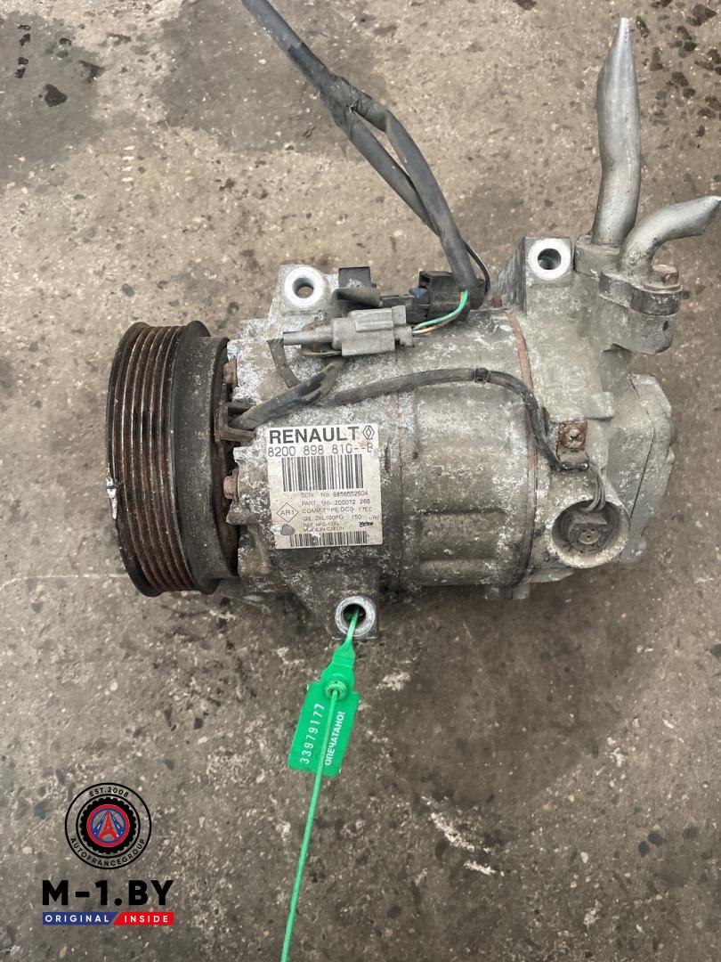 компрессор кондиционера Renault Laguna 3 поколение (2007 - 2012), 1.5 л., дизель, 8200898810B - фото №1