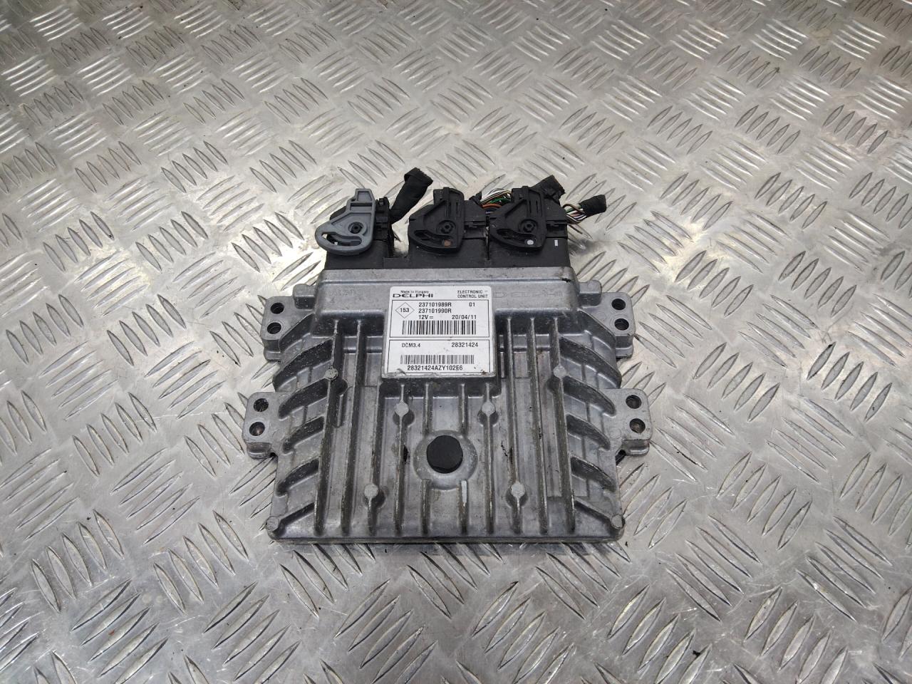 блок управления двигателем Renault Kangoo 2 поколение 2011, 1.5 л., дизель, 237101989R, 237101990R - фото №1