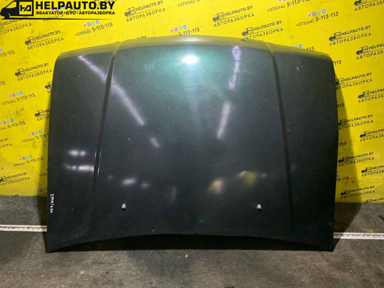 капот Kia Sportage 1 поколение 2000, 2.0 л., FE (16V), бензин, МКПП, зеленый, полный подключаемый привод, правый руль - фото №1