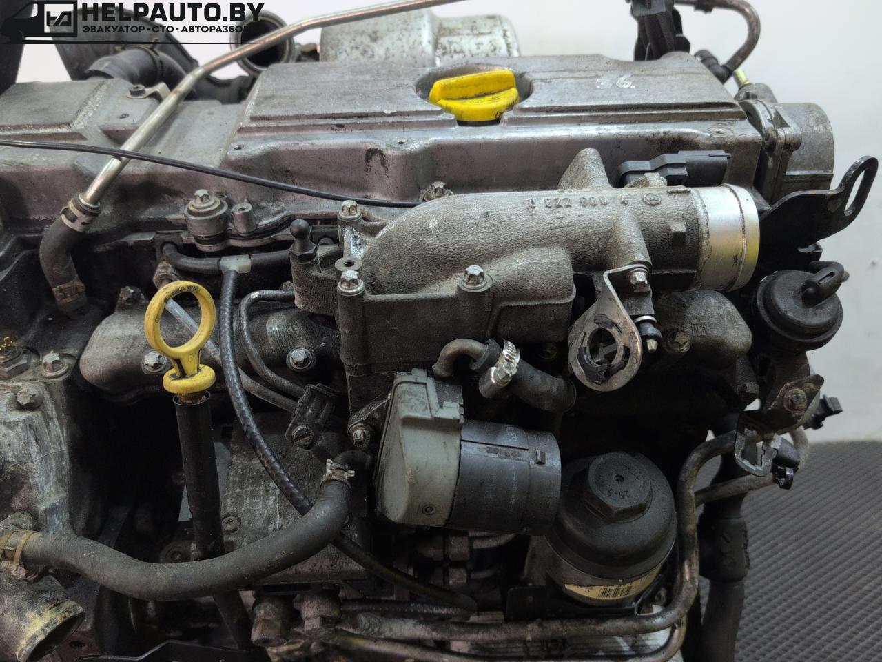 коллектор впускной Opel Zafira 1 поколение (A) 2002, 2.2 л., дизель, 5МКПП, серебристый, минивэн, передний привод - фото №1