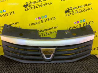 решетка радиатора Dacia Sandero 1 поколение 2008, 1.4 л., K7J 714, бензин, МКПП, серый, хетчбэк 5 дв., передний привод