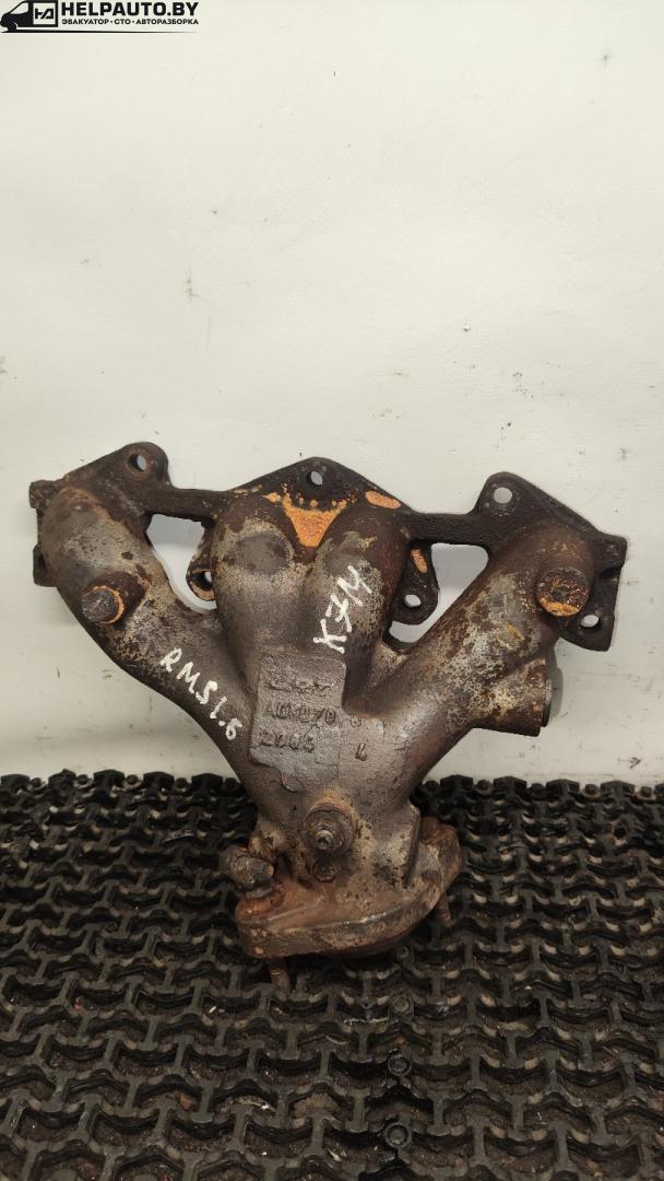 коллектор выпускной Renault Scenic 1 поколение 1998, 1.6 л., K7M 702, бензин, 5МКПП, серый, передний привод - фото №1