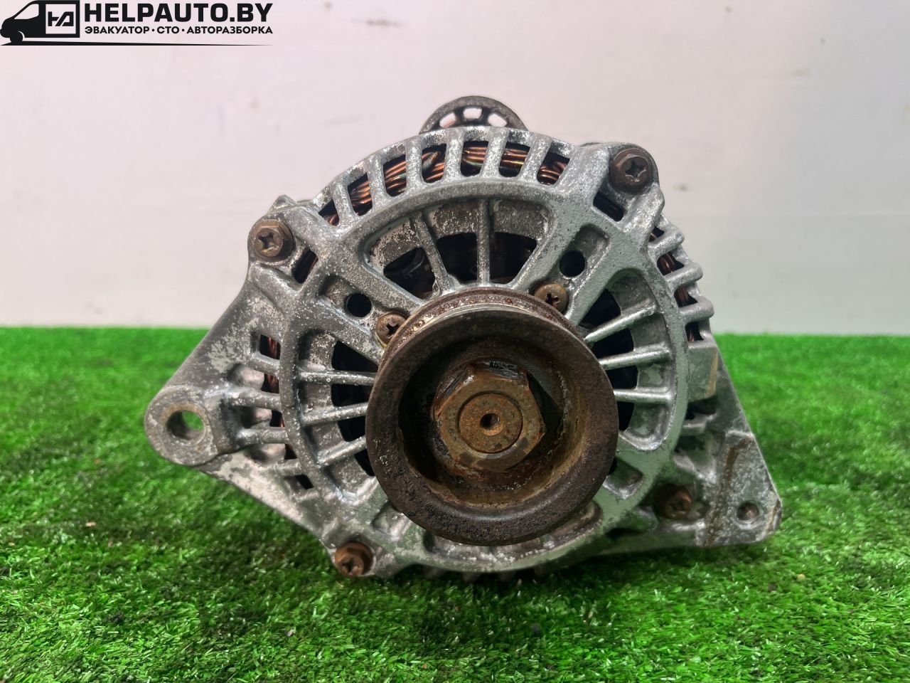 генератор Mitsubishi Mirage 5 поколение 2002, 1.5 л., бензин, АКПП, чёрный, купе, передний привод - фото №1