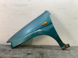 крыло переднее левое Mazda Demio 1 поколение [рестайлинг] 2001, 1.3 л., бензин, МКПП, зелёный, хетчбэк 5 дв., передний привод