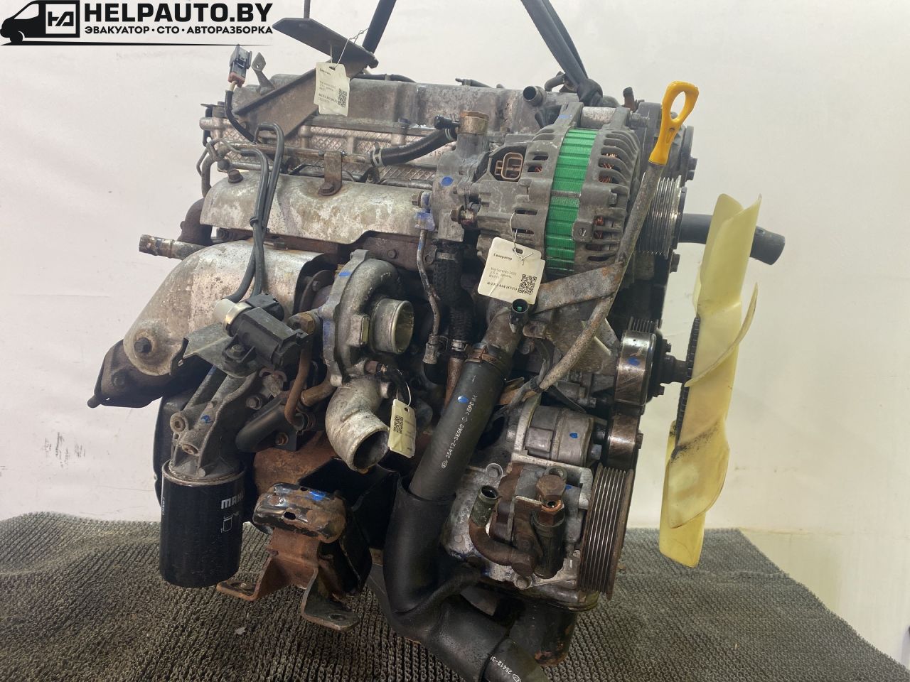 насос гидроусилителя руля Kia Sorento 1 поколение 2003, 2.5 л., D4CB, дизель, МКПП, внедорожник 5 дв. - фото №1