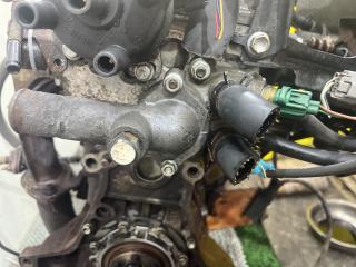 корпус термостата Toyota Carina E 1 поколение T190 1995, 1.6 л., 4A-FE, бензин, МКПП, зелёный, хетчбэк 5 дв., передний привод