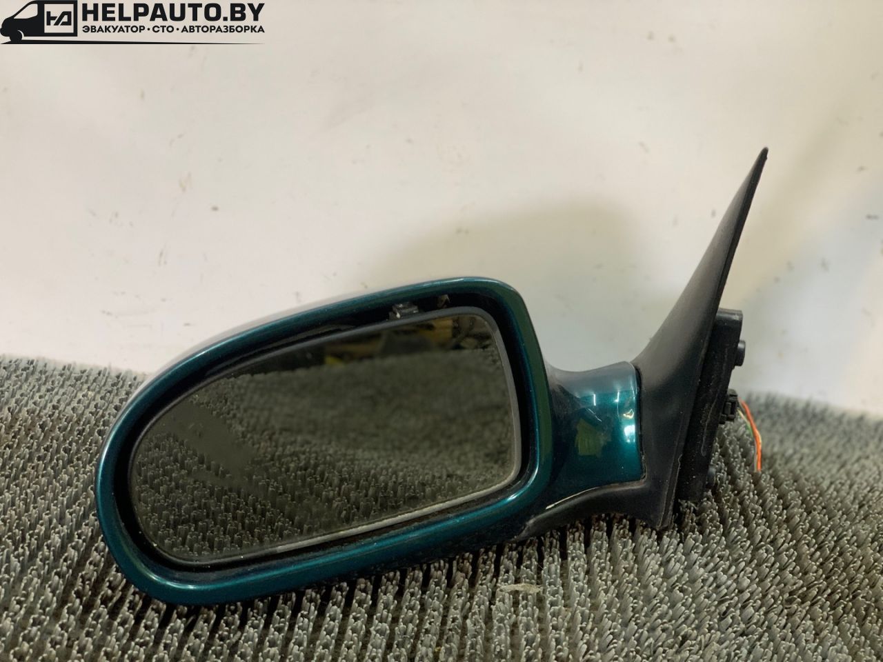 зеркало наружное левое Daewoo Nubira J100 1998, 1.6 л., бензин, МКПП, зелёный металлик, хетчбэк 5 дв. - фото №1