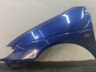 крыло переднее левое Renault Scenic 1 поколение 1998, 1.6 л., бензин, МКПП, синий, передний привод