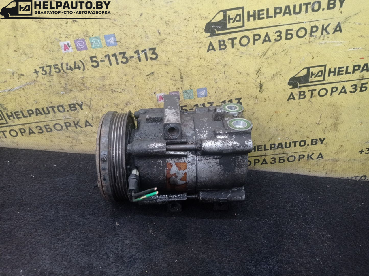 компрессор кондиционера Ford Mondeo 2 поколение 1998, 1.8 л., дизель, МКПП, синий, хетчбэк 5 дв., передний привод - фото №1