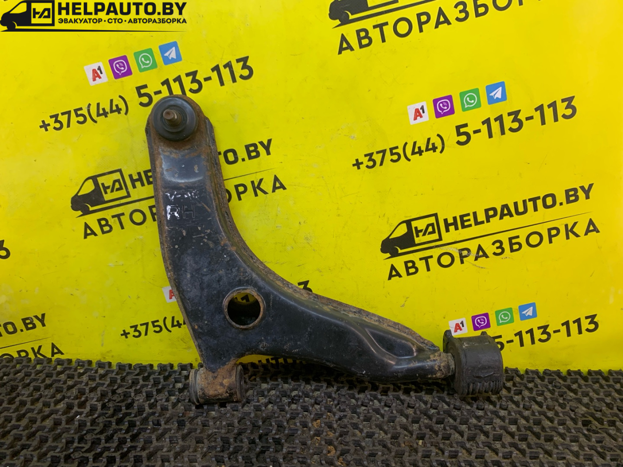 рычаг передний правый Volvo V40 1 поколение 1999, 2.0 л., B 4204 S, бензин, АКПП, синий, универсал, передний привод - фото №1