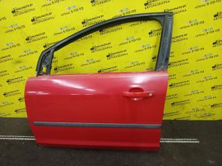дверь передняя левая Ford Focus 2 поколение 2006, 1.6 л., HWDA, бензин, МКПП, красный, хетчбэк 5 дв., передний привод
