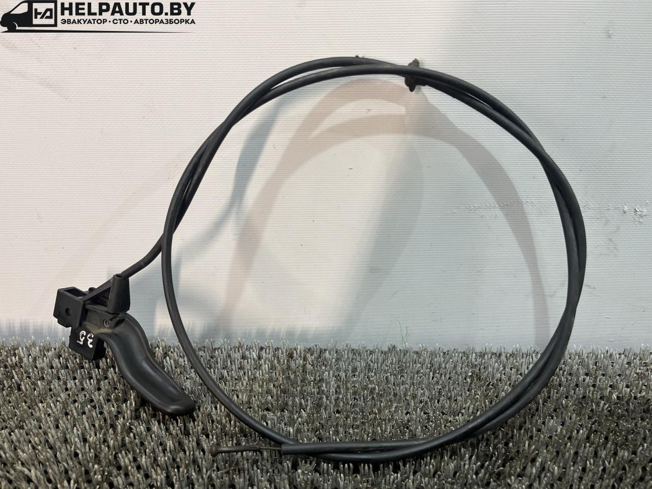 трос капота Opel Astra F 1994, 1.7 л., дизель, 5МКПП, зелёный, хетчбэк 5 дв., передний привод - фото №1