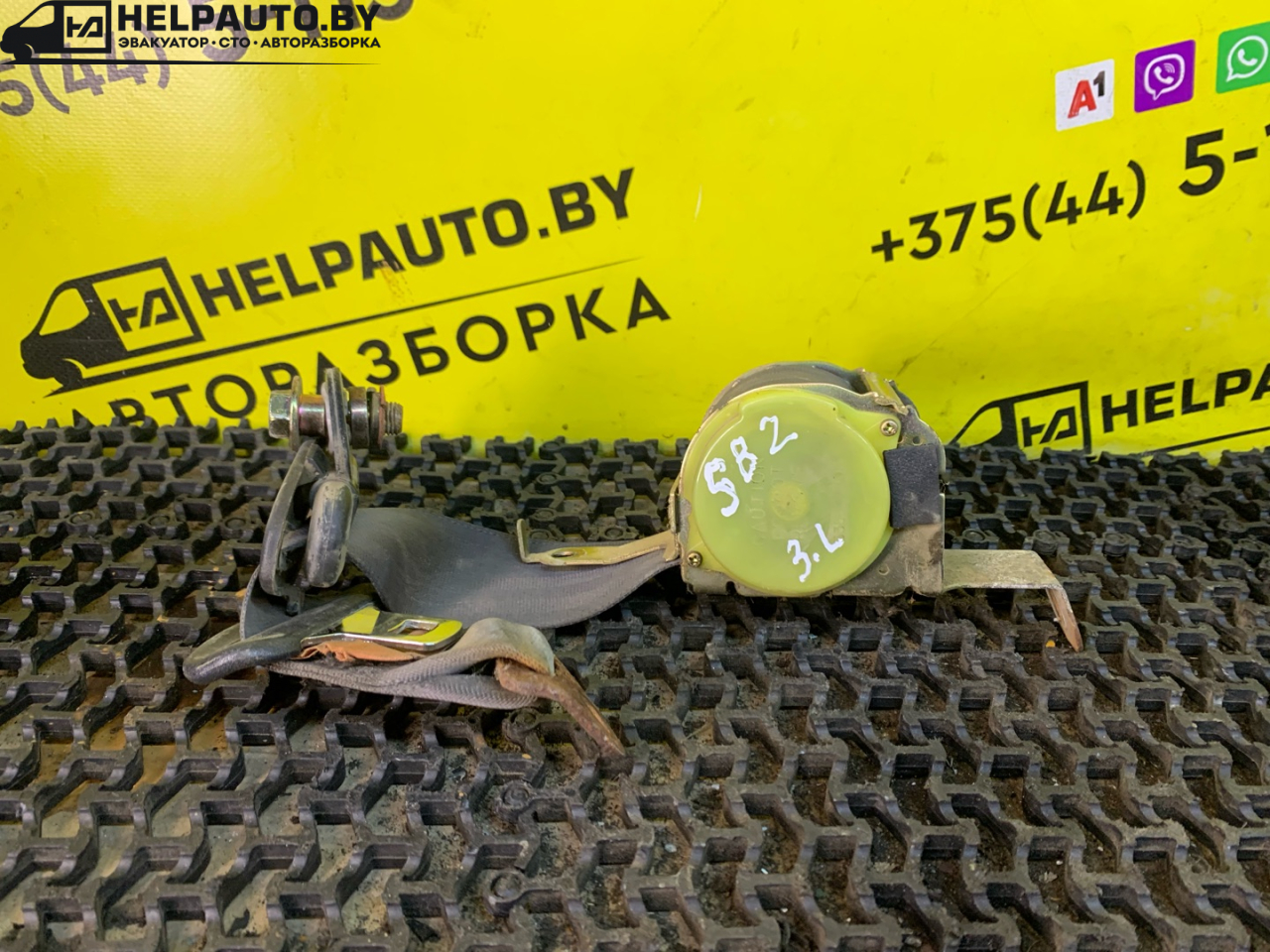 ремень безопасности Suzuki Baleno 1 поколение 1998, 1.3 л., G13B, бензин, МКПП, синий, седан, передний привод - фото №1