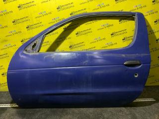 дверь передняя левая Renault Megane 1 поколение 1996, 1.6 л., K7M 702, бензин, МКПП, синий, купе, передний привод