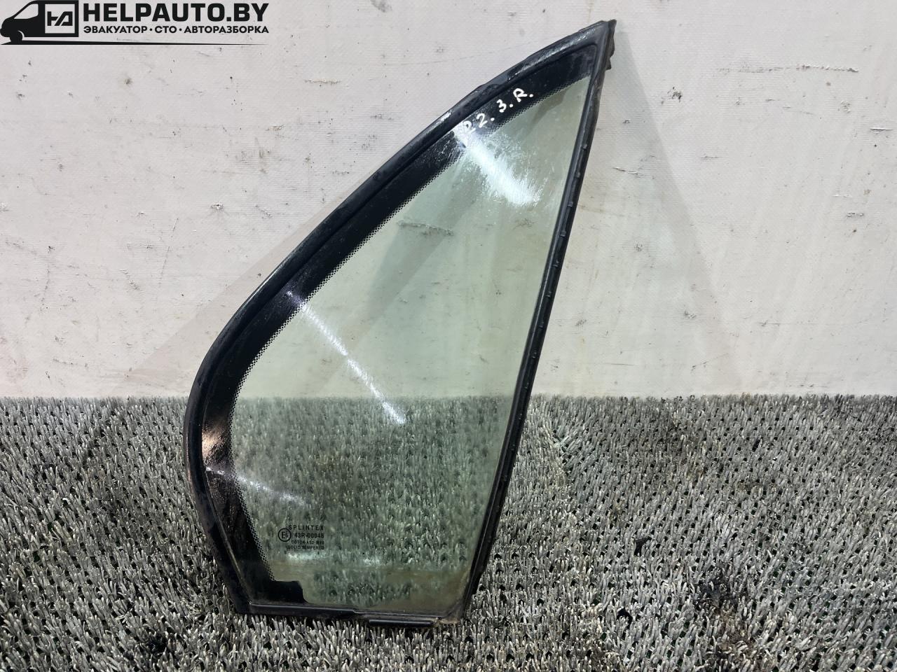 форточка задняя правая Rover 600 Series 1 поколение 1994, 2.0 л., бензин, МКПП, зелёный, седан, передний привод, 43R-00048, DOT24-AS2-M40 - фото №1