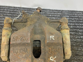 суппорт передний правый Toyota Carina E 1 поколение T190 1997, 2.0 л., дизель, МКПП, зеленый, седан