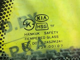 стекло кузовное боковое правое Kia Sportage 1 поколение 2000, 2.0 л., FE (16V), бензин, МКПП, зеленый, полный подключаемый привод, правый руль