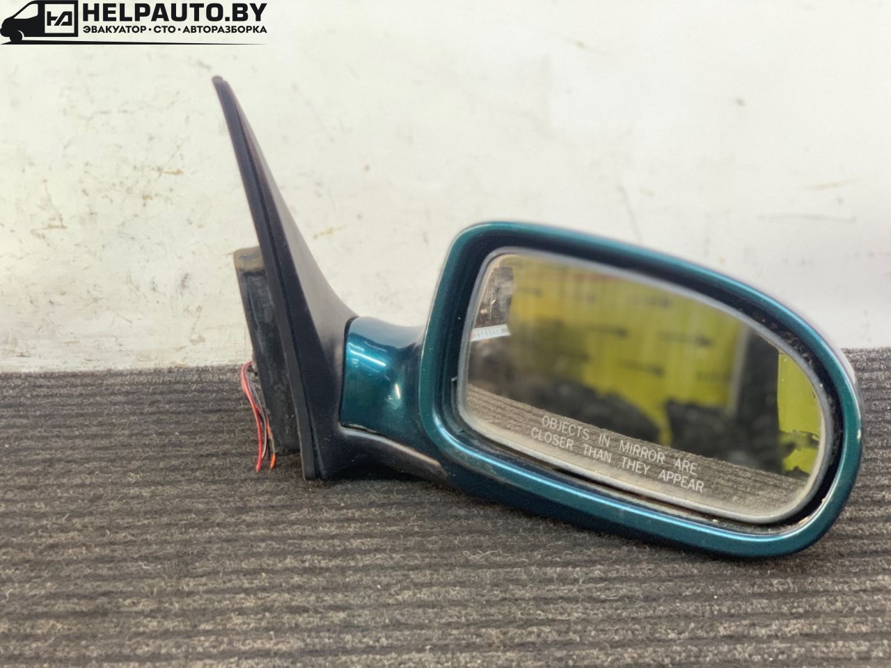 зеркало наружное правое Daewoo Nubira J100 1998, 1.6 л., бензин, МКПП, зелёный металлик, хетчбэк 5 дв. - фото №1