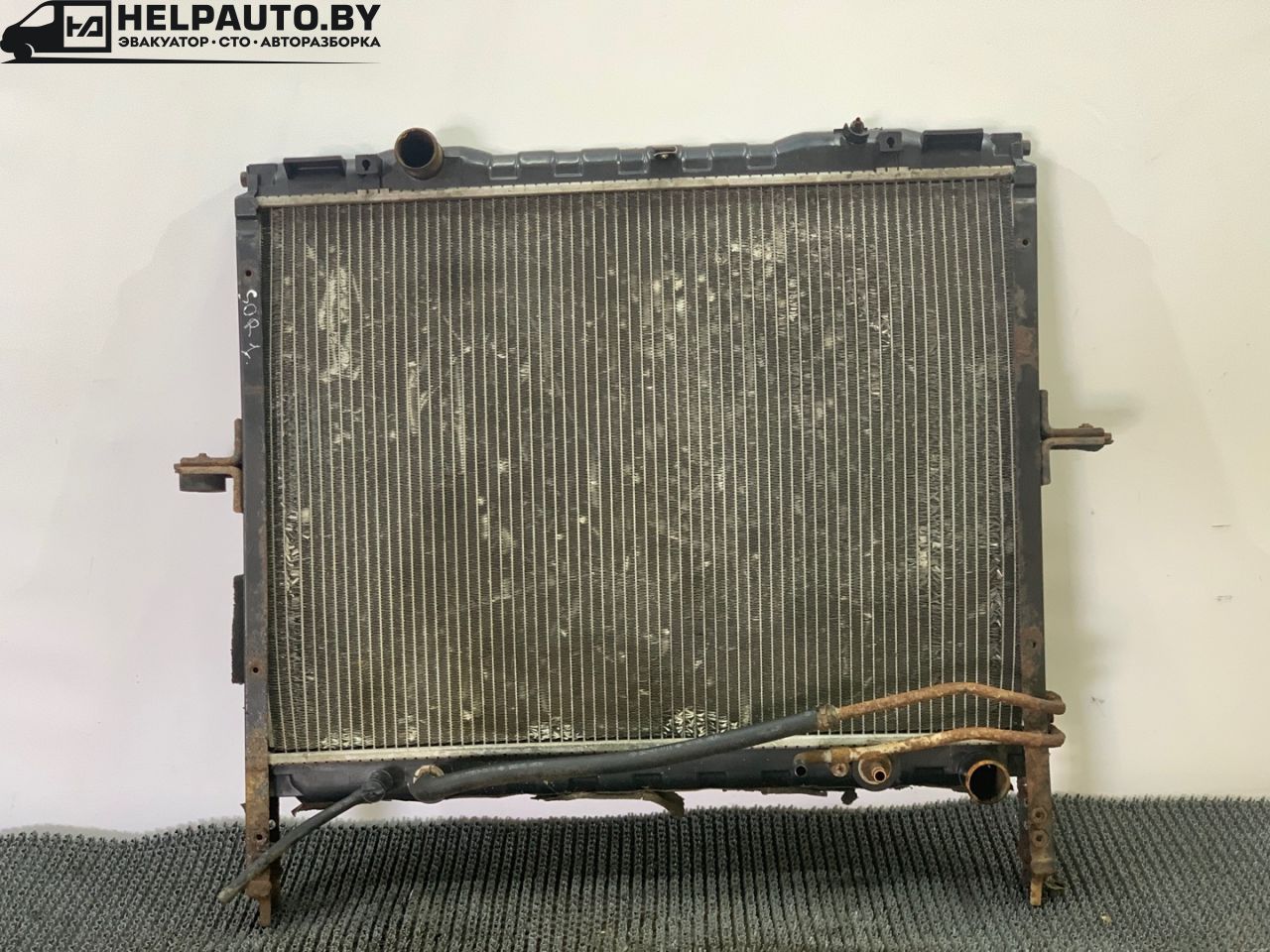 радиатор (основной) Kia Sorento 1 поколение 2004, 2.5 л., CRDi, D4CB, дизель, АКПП, серебристый, внедорожник 5 дв., полный подключаемый привод, 25310-3EXXX - фото №1