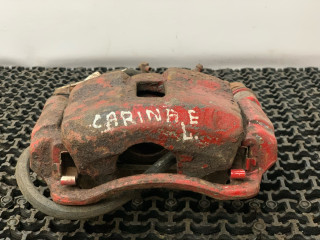 суппорт передний левый Toyota Carina E 1 поколение T190 1995, 2.0 л., 2C, дизель, МКПП, бордовый, хетчбэк 5 дв., передний привод