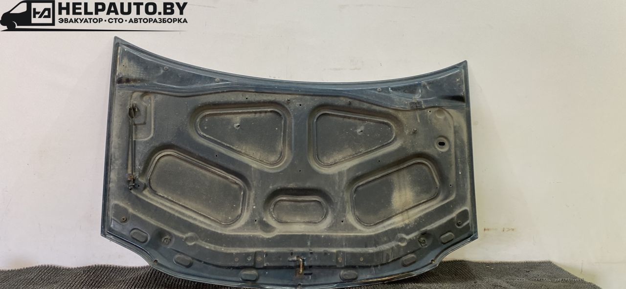 капот Dacia Logan 1 поколение 2005, 1.6 л., K7M 710, бензин, МКПП, синий, седан, передний привод - фото №1