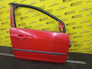 дверь передняя правая Ford Focus 2 поколение 2006, 1.6 л., HWDA, бензин, МКПП, красный, хетчбэк 5 дв., передний привод