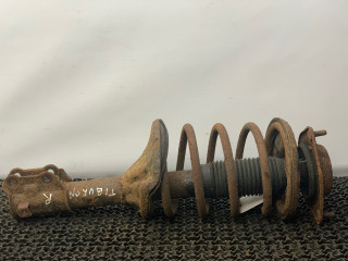стойка передняя правая Hyundai Tiburon 1 поколение [рестайлинг] RD 2001, 2.0 л., бензин, 5МКПП, красный, купе