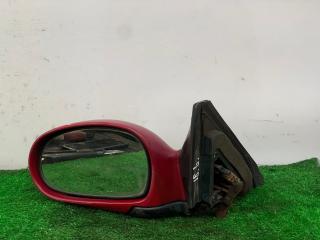 зеркало наружное левое Kia Shuma 1 поколение 1999, 1.5 л., бензин, МКПП, красный, хетчбэк 5 дв., передний привод