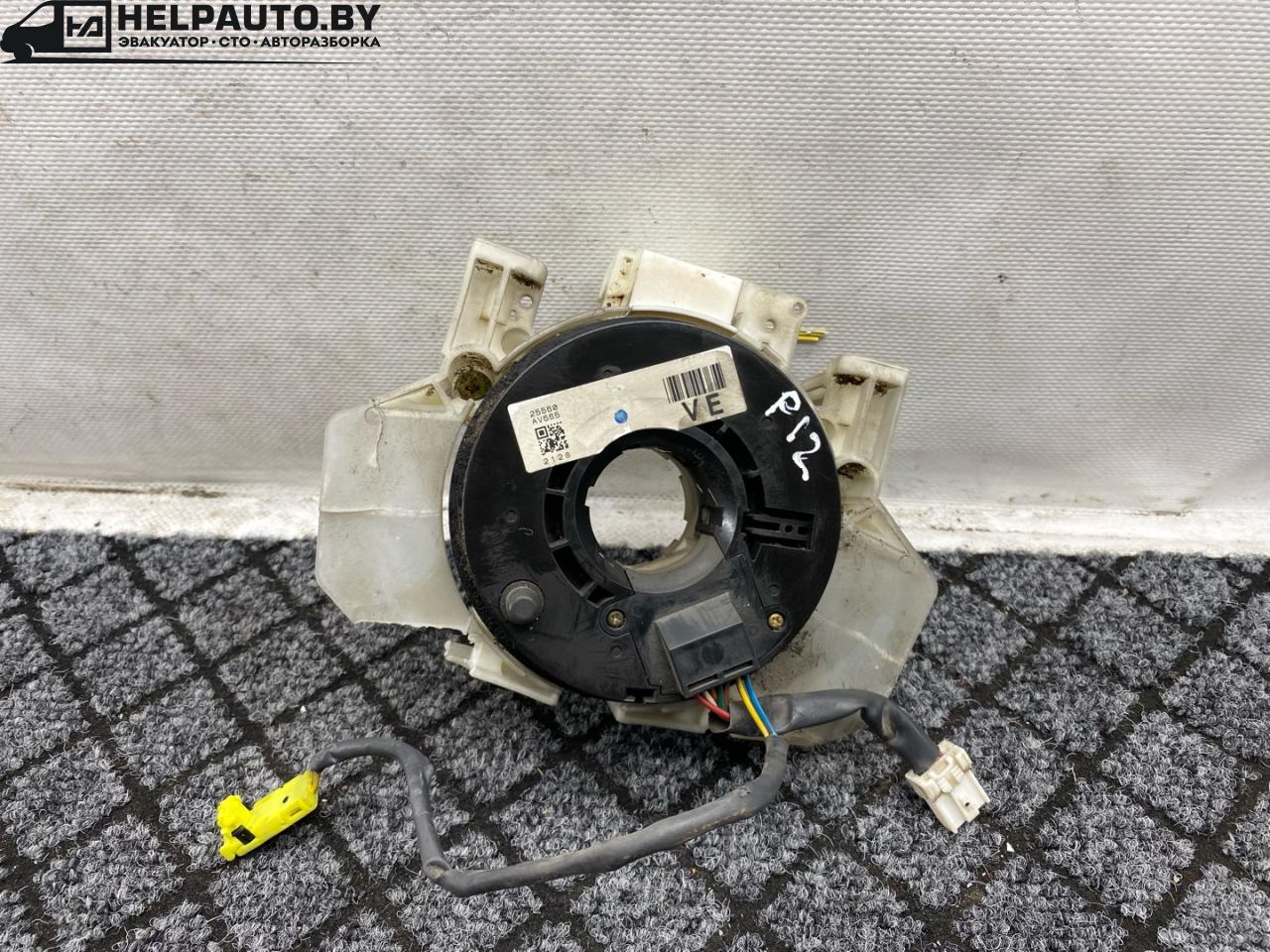 шлейф руля Nissan Primera P12 2002, 2.2 л., дизель, универсал, передний привод, 25560AV665 - фото №1