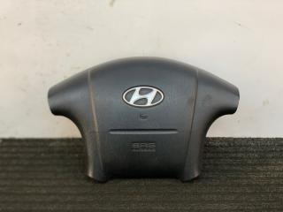подушка безопасности водителя Hyundai Sonata 4 поколение [рестайлинг] 2003, 2.4 л., бензин, МКПП, серебристый, седан, передний привод