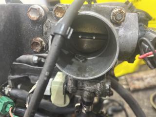 заслонка дроссельная Toyota Carina E 1 поколение T190 1995, 1.6 л., 4A-FE, бензин, МКПП, зелёный, хетчбэк 5 дв., передний привод, 22210-02650