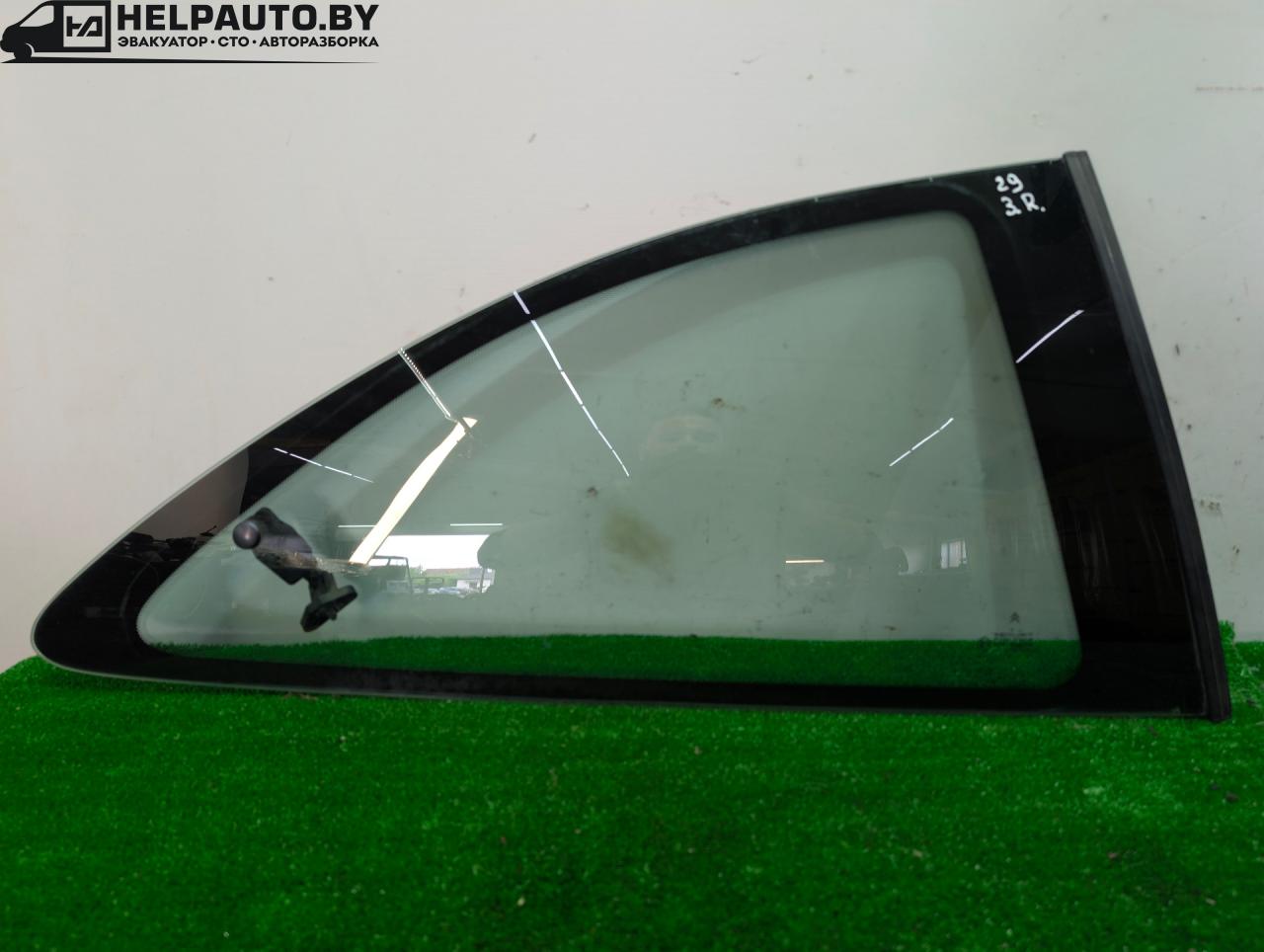 стекло кузовное боковое правое Citroen Xsara 1 поколение 1998, 1.6 л., бензин, 5МКПП, зелёный, хетчбэк 3 дв., передний привод, 43R-000016, DOT211M75AS2 - фото №1
