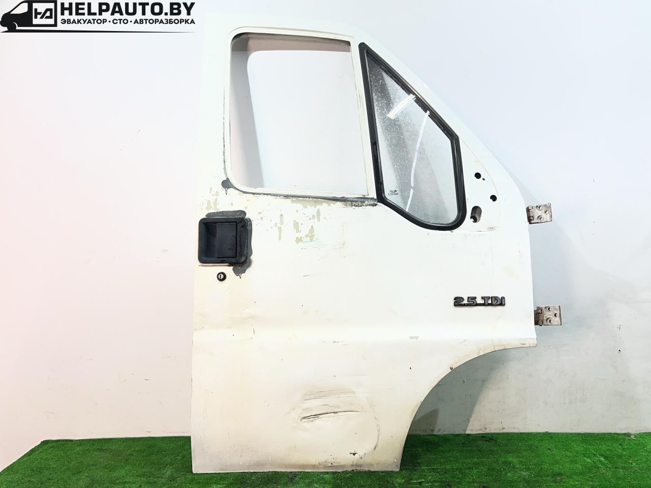 дверь передняя правая Fiat Ducato 2 поколение 1999, 2.8 л., 8140.43, дизель, МКПП, белый, фургон, передний привод - фото №1