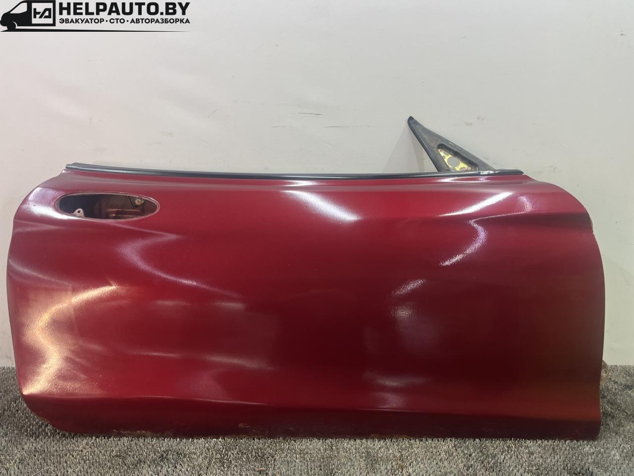 дверь передняя правая Hyundai Coupe RD 1998, 2.0 л., бензин, МКПП, бордовый, купе, передний привод - фото №1