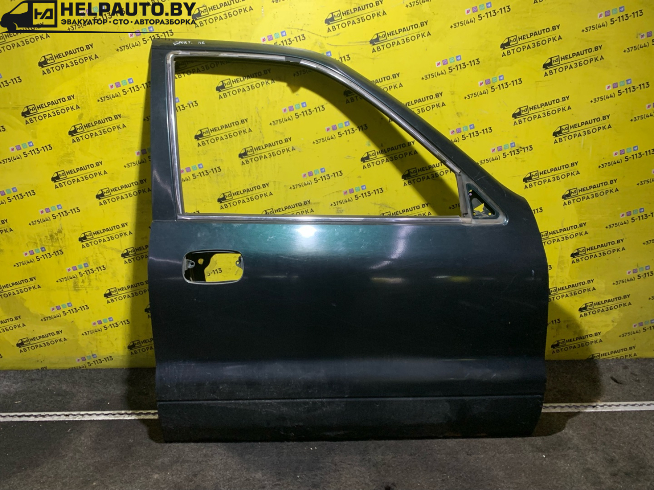 дверь передняя правая Kia Sportage 1 поколение 2000, 2.0 л., FE (16V), бензин, МКПП, зеленый, полный подключаемый привод, правый руль - фото №1