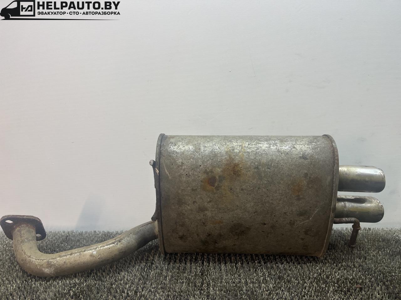 банка глушителя задняя Hyundai Coupe RD 1998, 2.0 л., бензин, МКПП, бордовый, купе, передний привод - фото №1