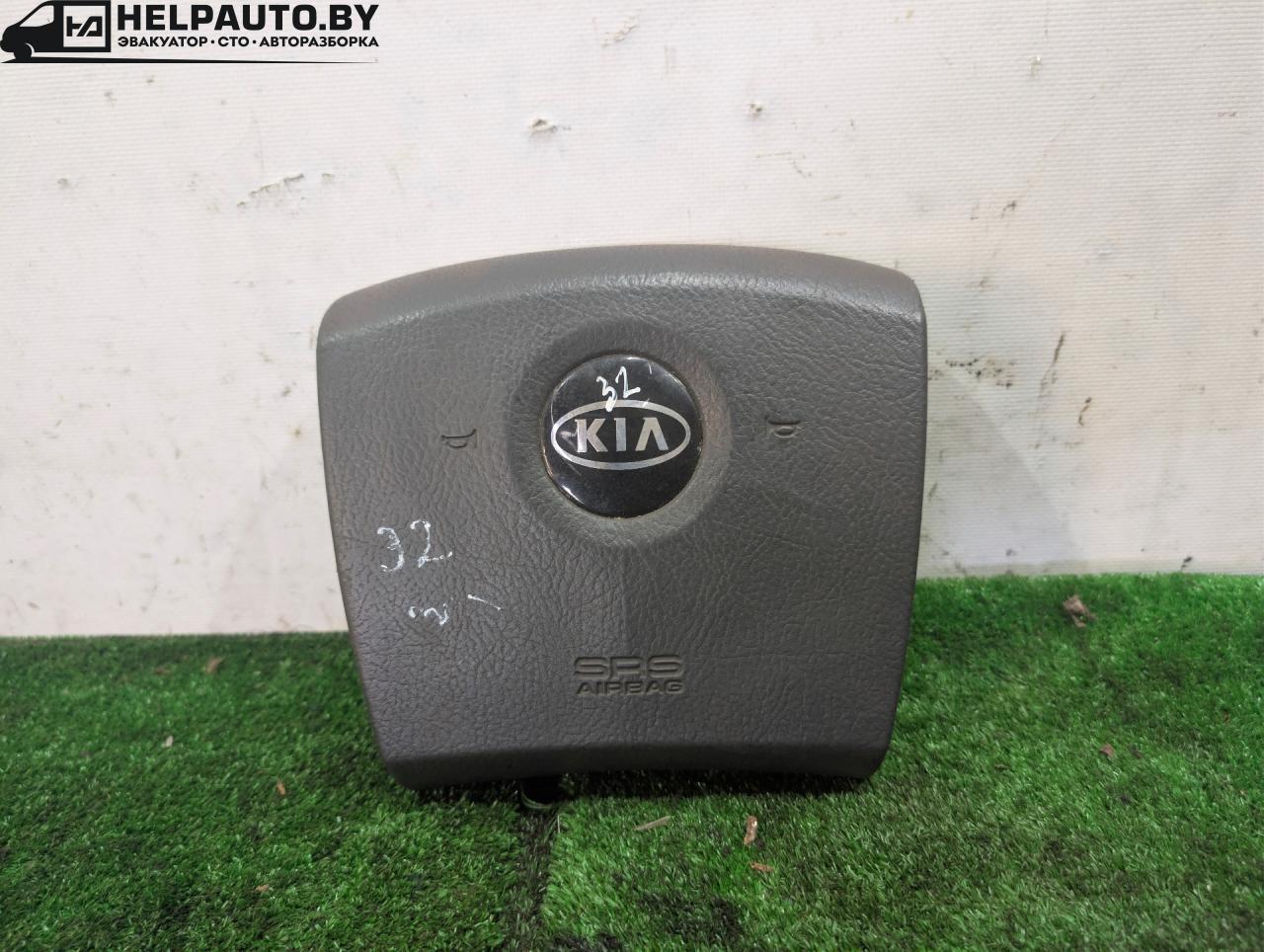 подушка безопасности водителя Kia Sorento 1 поколение 2006, 2.5 л., D4CB, дизель, МКПП, серебристый, внедорожник 5 дв., полный подключаемый привод, 56910-3E010 - фото №1