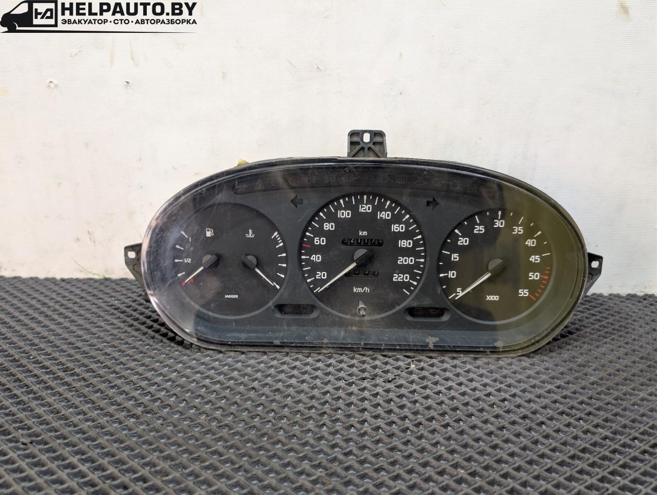 щиток приборов (приборная панель) Renault Scenic 1 поколение 1998, 1.9 л., F9Q 734, дизель, синий, минивэн, передний привод, 7700839646, 09046412020 - фото №1