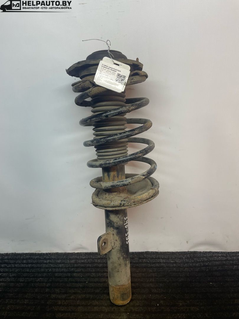 стойка передняя правая Citroen Xsara 1 поколение 2000, 1.6 л., NFZ (TU5JP), бензин, АКПП, синий, хетчбэк 5 дв., передний привод - фото №1